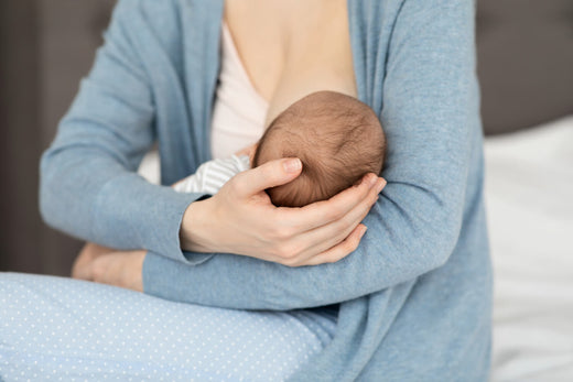 A mother breastfeeding her new born baby. 