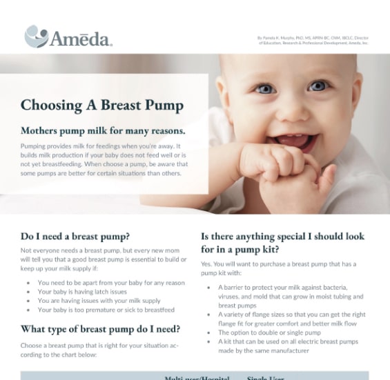 Choosing a Breast Pump