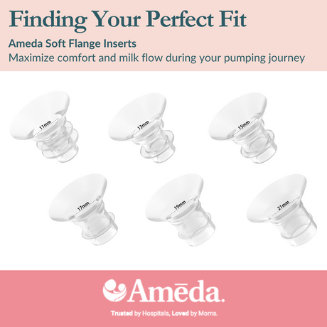 Ameda Universal Soft Breast Pump Flange Inserts